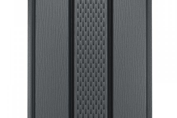 Софит AquaSystem с центральной перфорацией Polyester Matt 140 г/м2, 2,4 м темно-серый RR 23