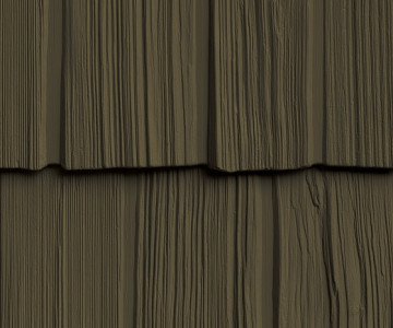 Фасадная панель Foundry Щепа (рваный край) Классика Дымчатый коричневый