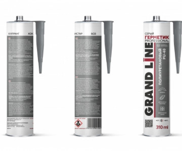 Кровельный герметик Grand Line Professional полиуретановый PU-40 серый 310мл