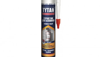 Кровельный герметик Tytan Professional силикатный для каминов черный 280 мл