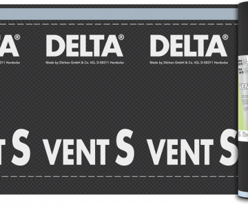 Delta-Vent S Plus диффузионная пленка с двумя зонами проклейки