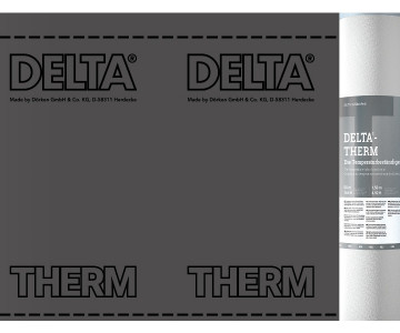 Delta-Therm Plus диффузионная термостойкая мембрана для металлических кровель с 2 зонами проклейки