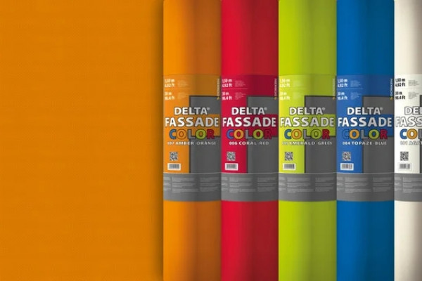 Delta-Fassade Color ветрозащитная мембрана для фасадов с открытыми зазорами 7 цветов
