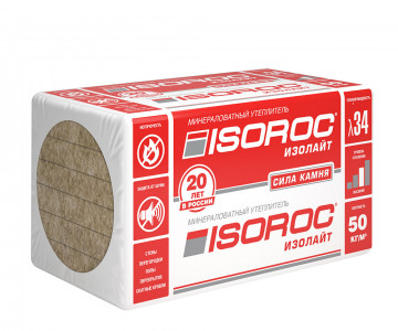Утеплитель Isoroc Изолайт 50 1000х600х50 (0,24м3)
