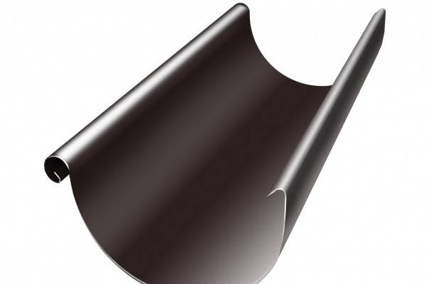 Желоб полукруглый Optima 125мм 3м RR 32 темно-коричневый