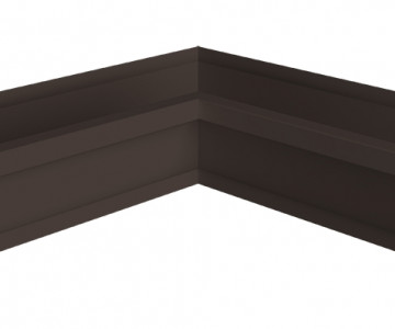 Угол желоба со сварным швом внутренний Vortex Lite 130мм RR 32 темно-коричневый